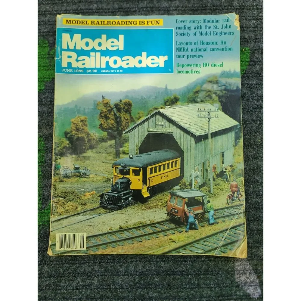 Model Railroader Magazine 1989 Jan‎ Thru June Locomotive Train Hobby Craft Build